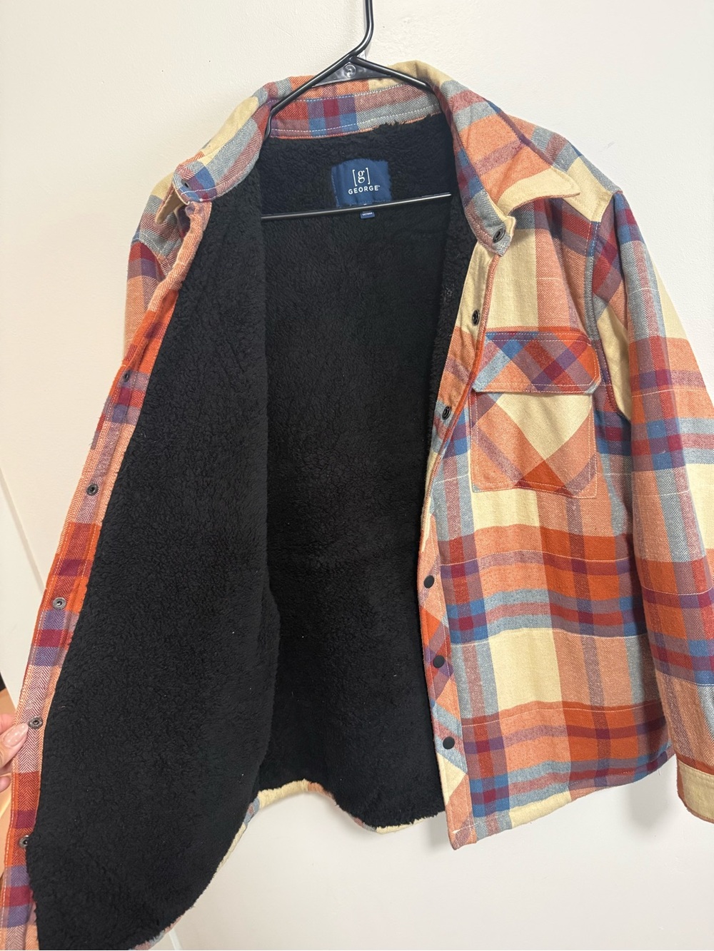 George Rust & Cream Plaid Jacket - Picture 3 of 4